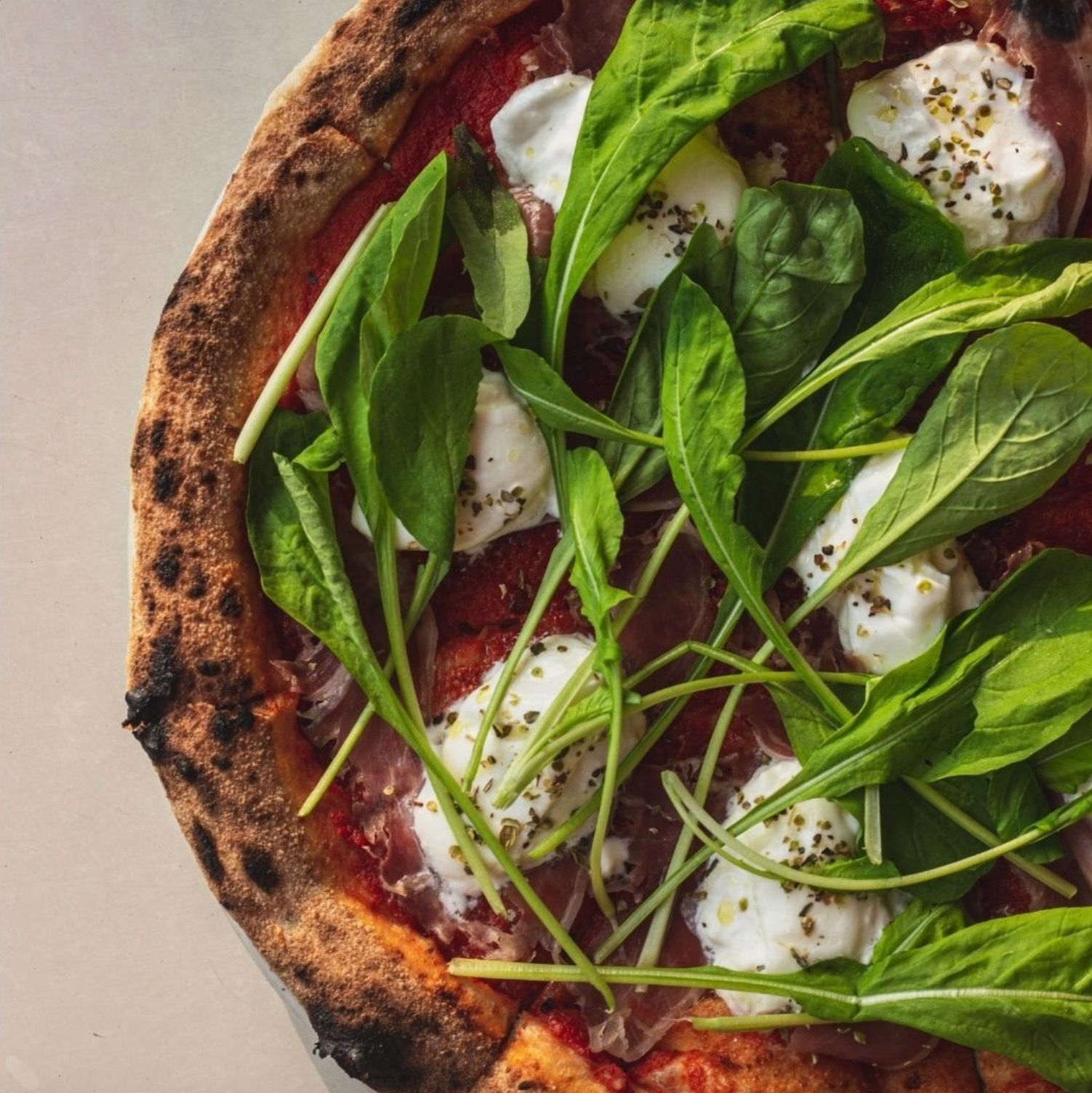 Pizza with Arugula